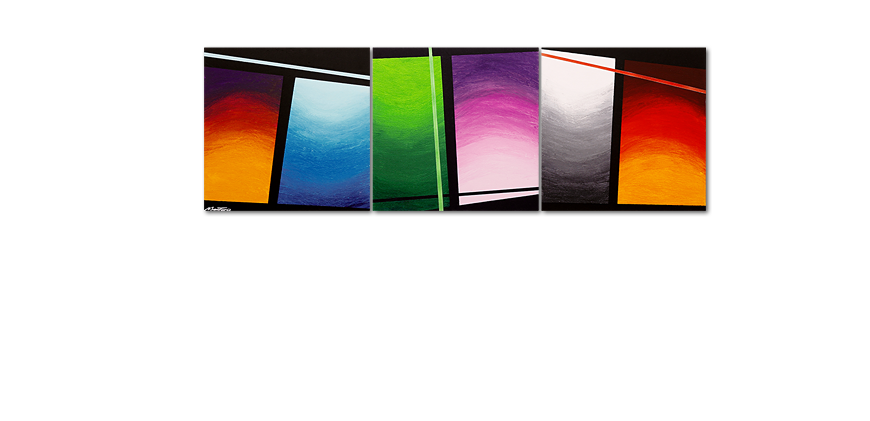 Das Wandbild Wave of Colors 210x70cm