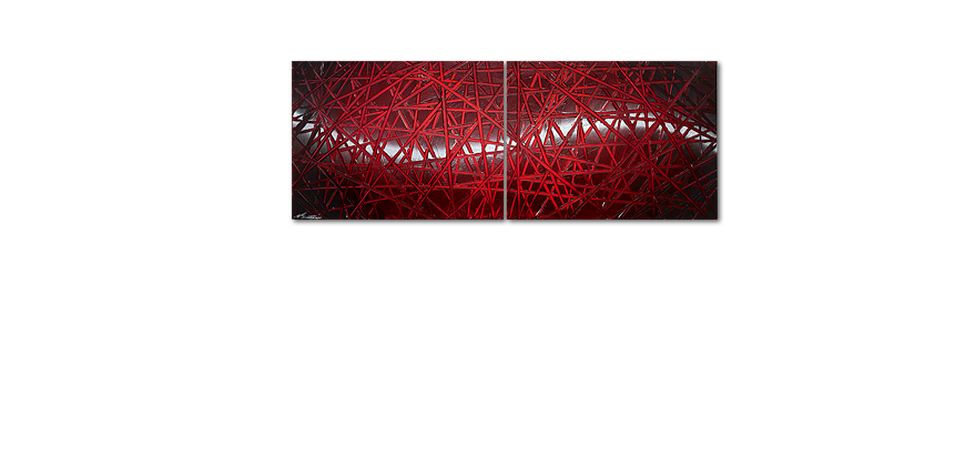Unser Wandbild Red Push 160x60cm
