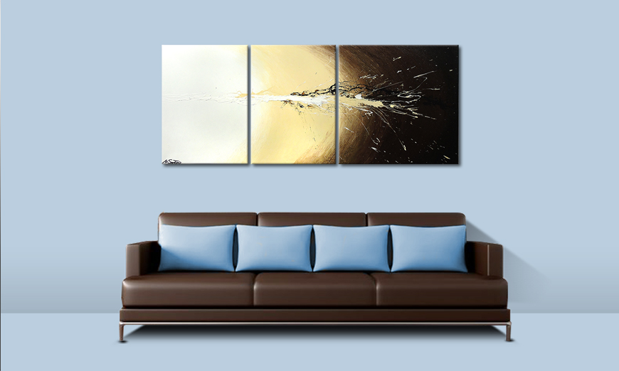 Das Wandbild Exploded Light 170x70cm