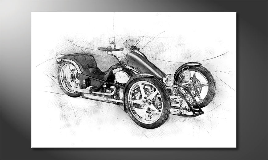 Das-Wandbild-Motorcycle-Five
