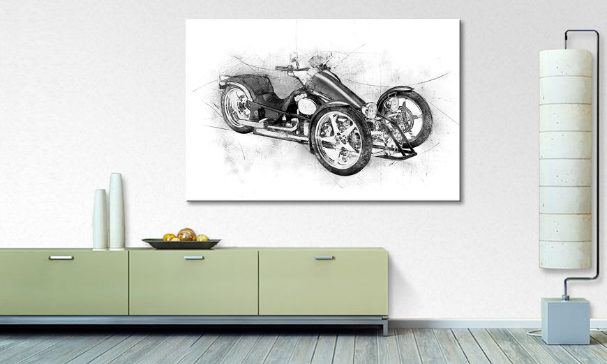 Das Wandbild Motorcycle Five