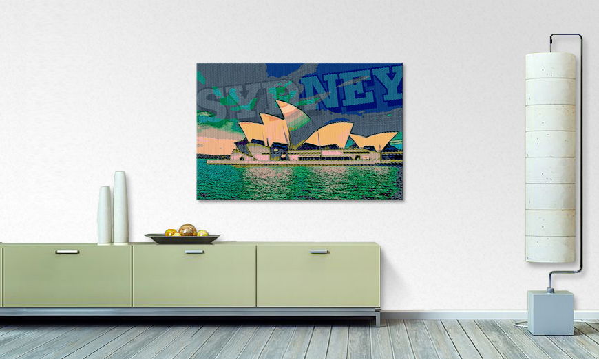 Das gedruckte Wandbild Sydney