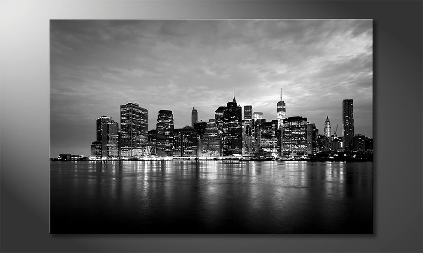 Das-moderne-Leinwandbild-Manhattan-Night