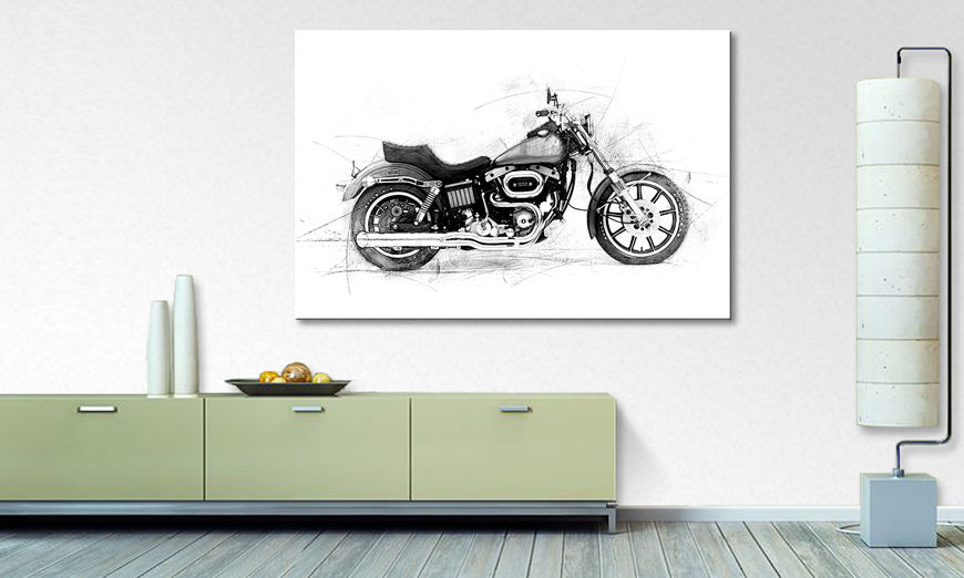 Das moderne Wandbild Motorcycle