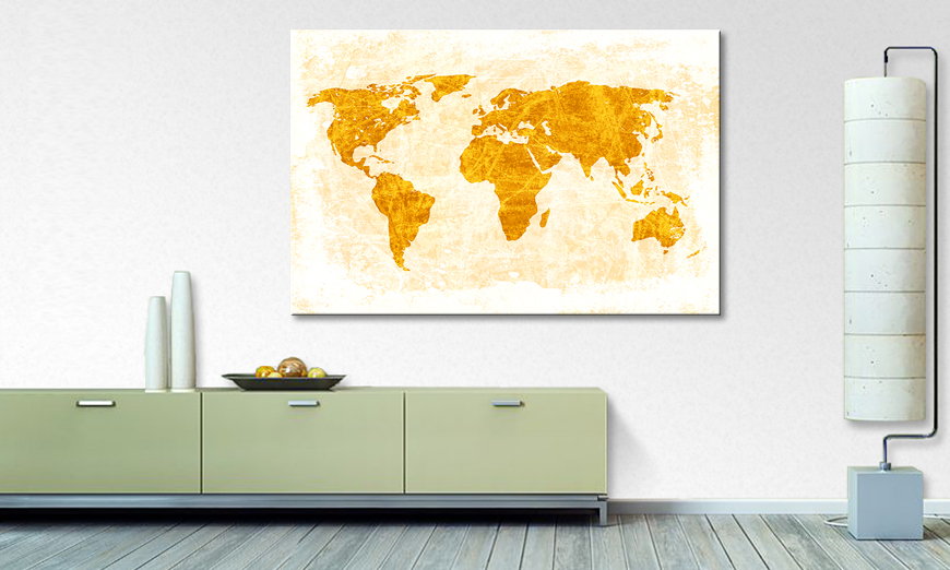 Das moderne Wandbild Weltkarte Nr7