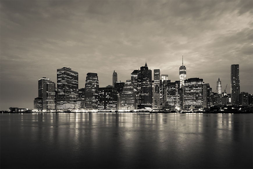 New York Foto Tapete Manhattan Night