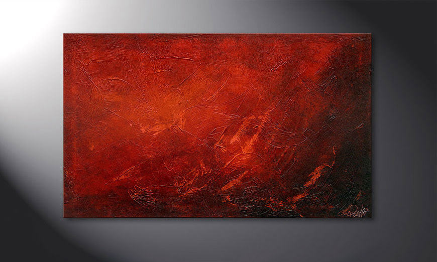 Das Wandbild Red 100x60x2cm