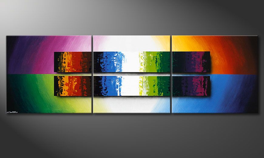 Das XXL-Bild Expression of Colours 260x80x2cm