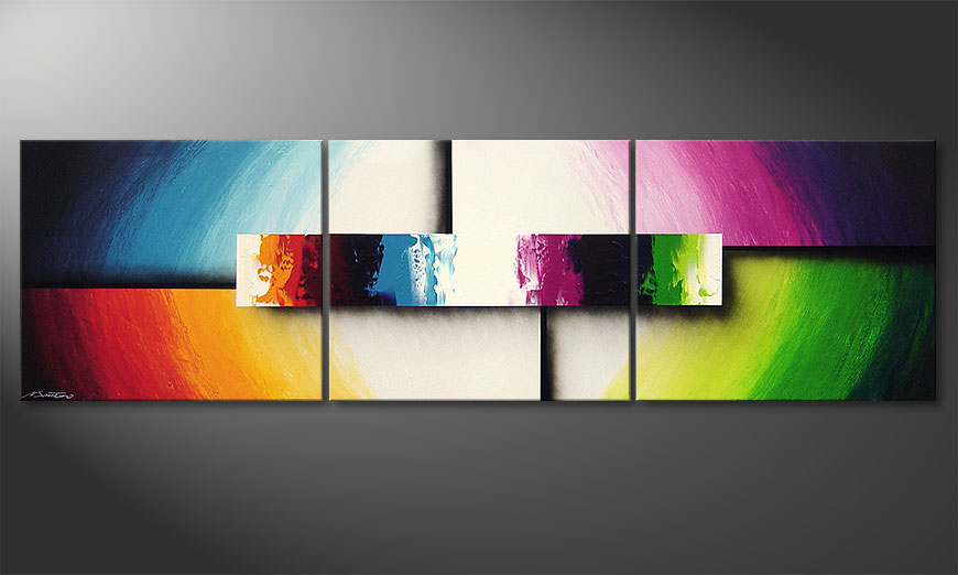 Das moderne Bild Colorful Life II 210x60x2cm