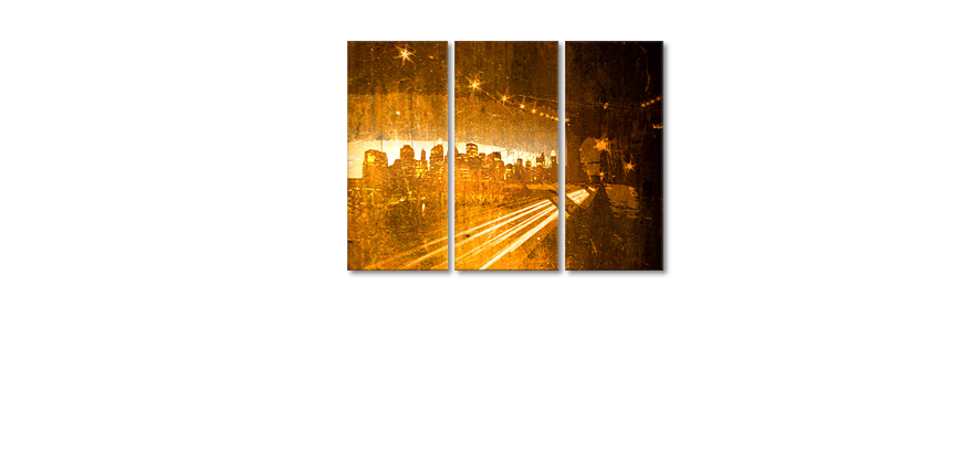 Das moderne Wandbild Nightstreet 120x80cm