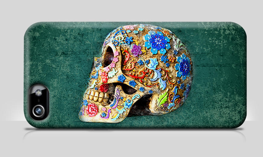 Die Handyhülle Colorful Skull