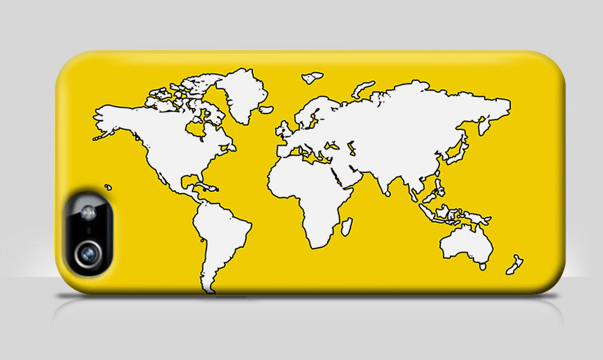 Ihre neue Handyhülle Map Of The World