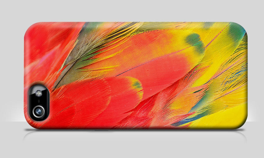 Unsere Handyhülle Parrot Feathers