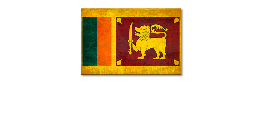 Auf-Leinwand-gedruckte-Flagge-Sri-Lanka