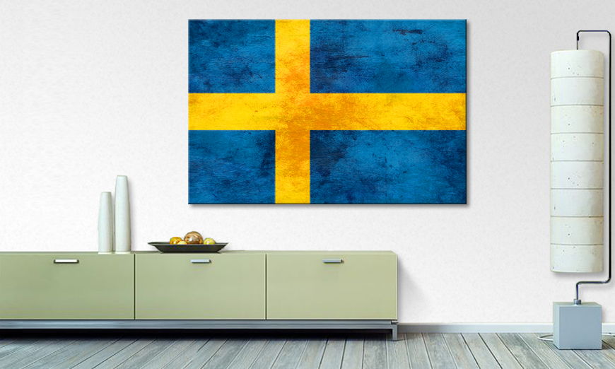 Auf Leinwand gedrucktes Bild Schweden