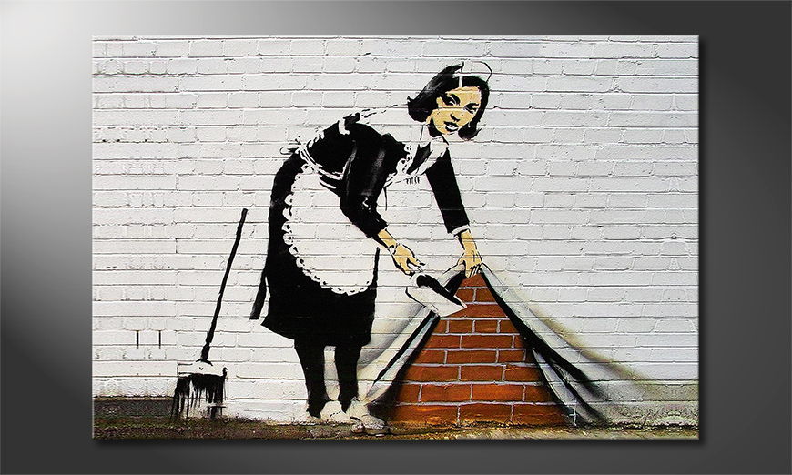Das Leinwandbild Banksy No19
