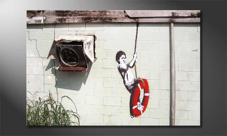 Das Leinwandbild Banksy No4