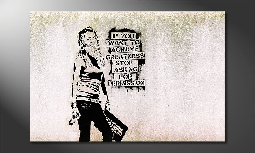 Das Leinwandbild Banksy No7