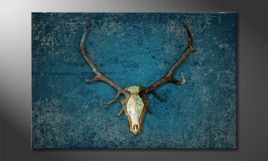 Das-Leinwandbild-Deerhead-90x60-cm