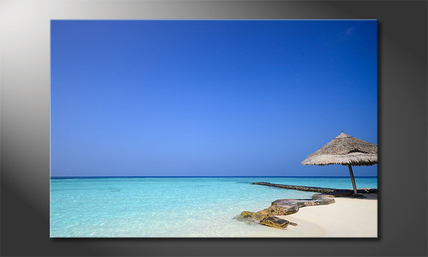 Das Leinwandbild Maledives Beach