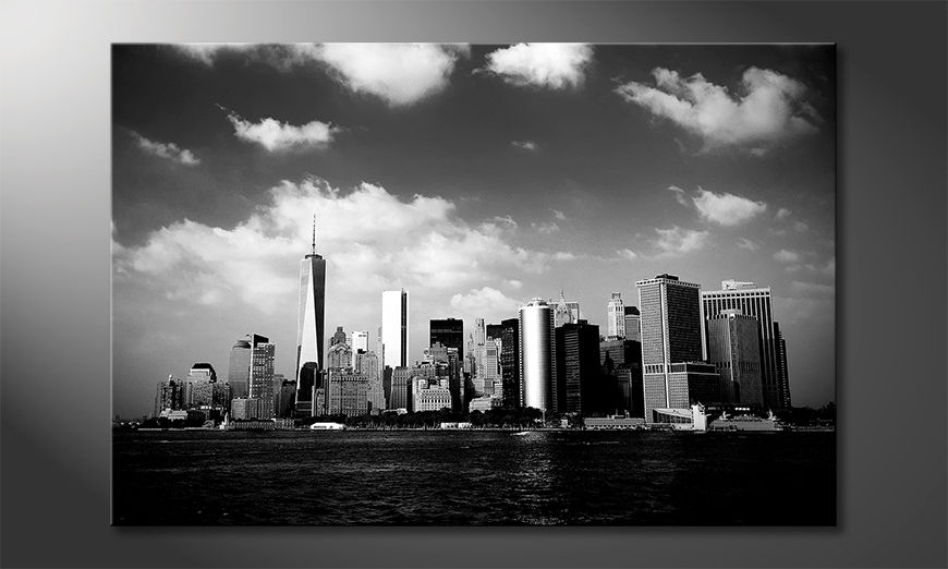 Das-Leinwandbild-Manhattan-Skyscrapers