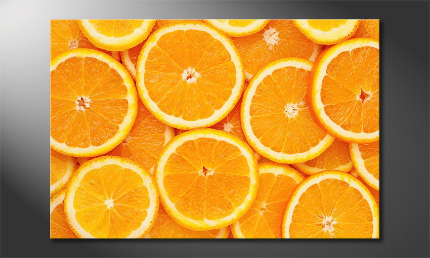 Das Leinwandbild Oranges