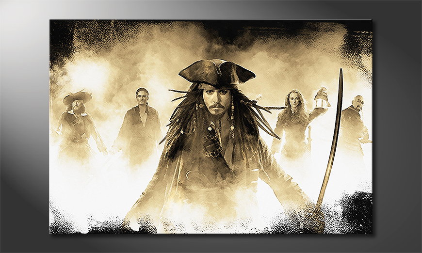 Das Wandbild Jack Sparrow