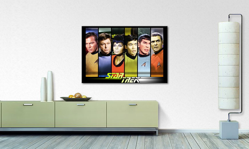 Das Wandbild Star Trek Crew