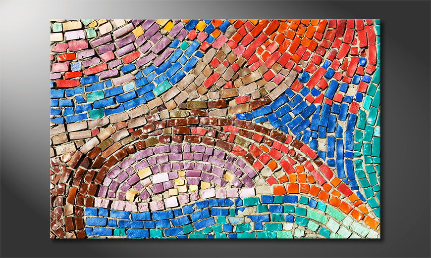 Das gedruckte Bild Colorful Mosaic