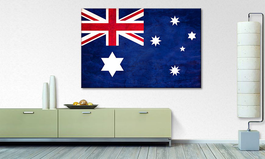 Das gedruckte Leinwandbild Australien