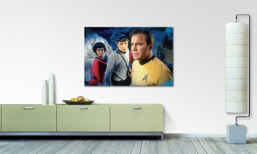 Das gedruckte Leinwandbild Star Trek 120x80 cm