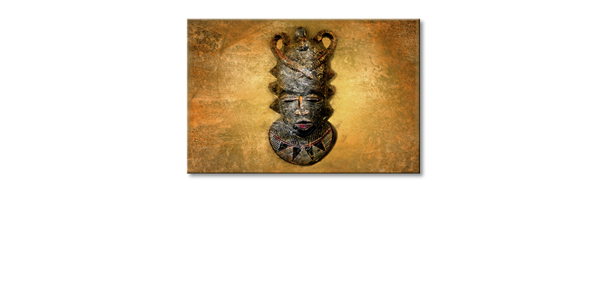 Das-moderne-Wandbild-African-Mask