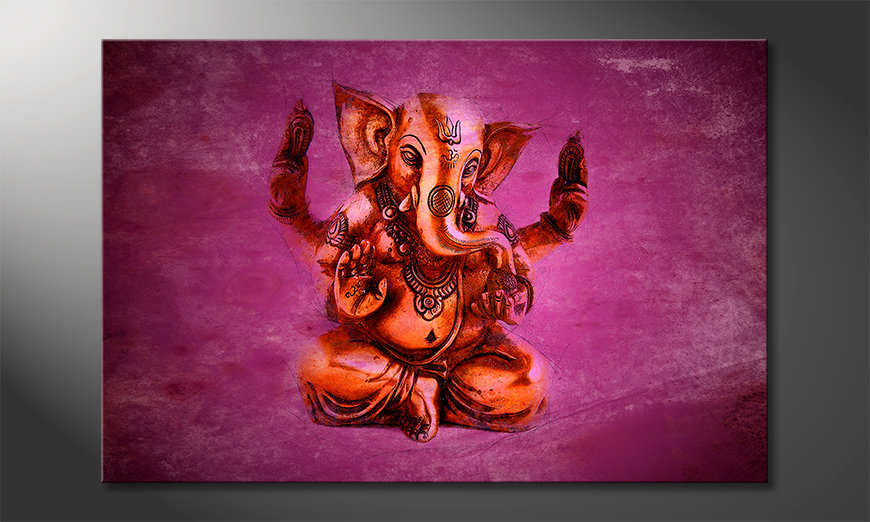 Das-moderne-Wandbild-God-Ganesha