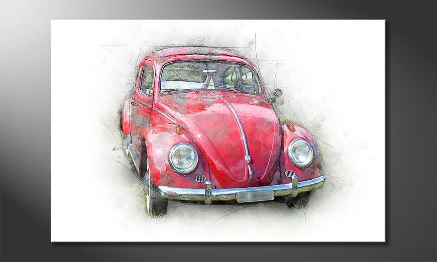Bild auf Leinwand Käfer Kult Auto Beetle 1K Leinwandbild Wandbild Poster