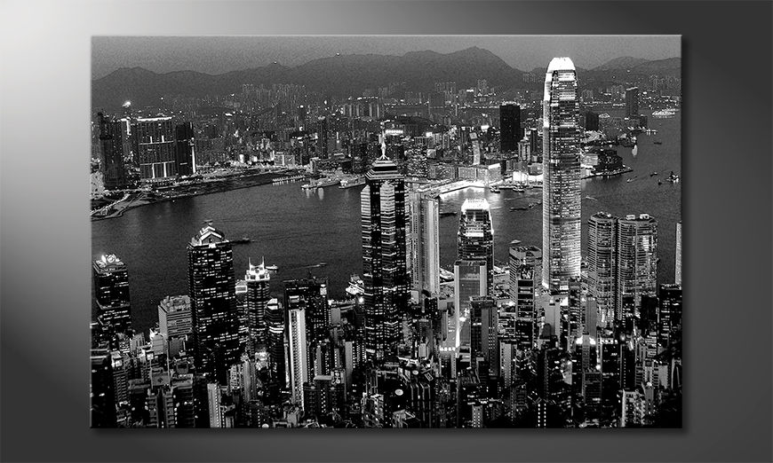 Moderne-Wanddekoration-Hongkong-View