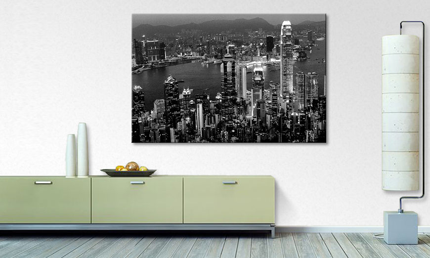 Moderne Wanddekoration Hongkong View