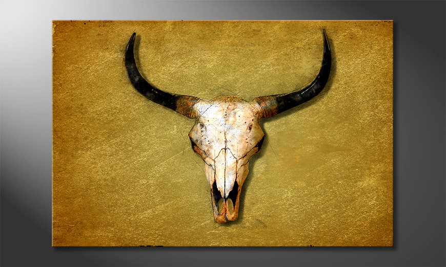 Moderne-Wanddekoration-The-Bull