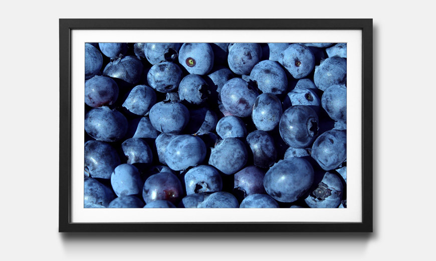 Das gerahmte Wandbild Blueberry
