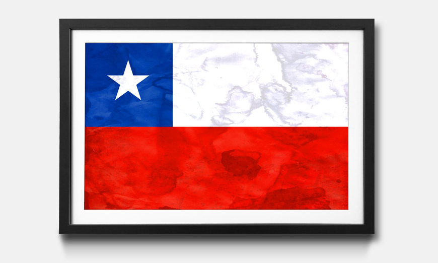 Wandbild gerahmt Chile