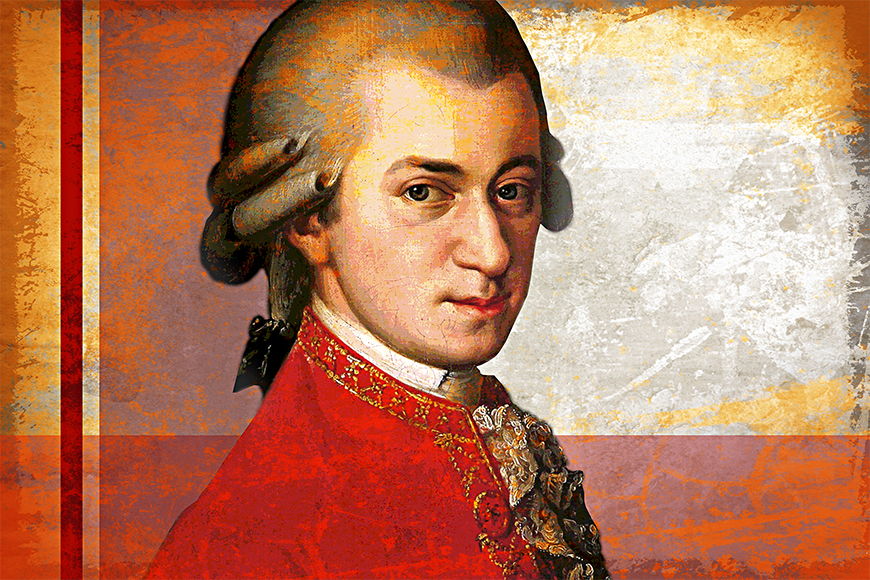 Vlies Tapete Mozart in 6 Größen