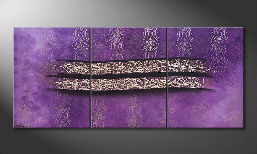 Unser Wandbild Purple Chill 180x80cm