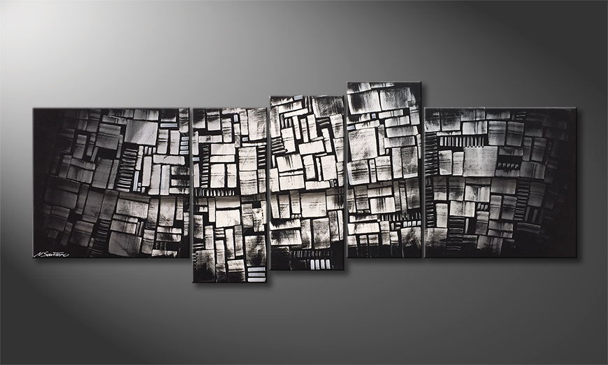 Unser Wandbild Shadow Cubes 210x80cm