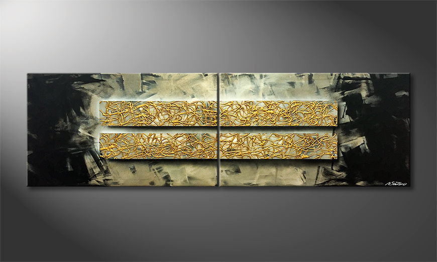 Vom Künstler Golden Bars 200x60cm