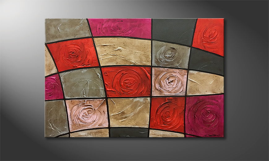 Vom Künstler Petrified Roses 120x80cm
