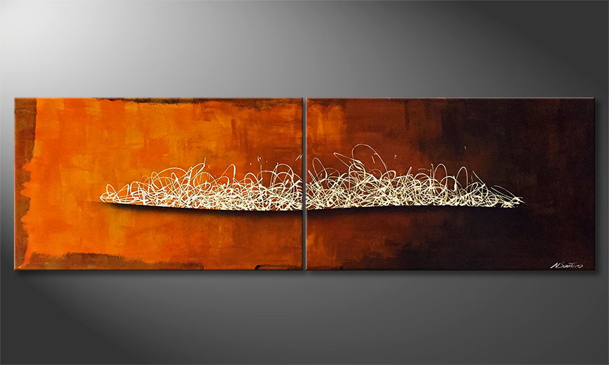 Von Hand gemalt Solitude 200x60cm