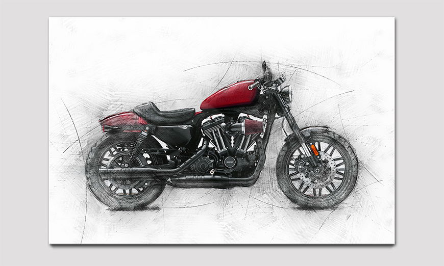 Das hochwertige Acrylglasbild Motocycle uno