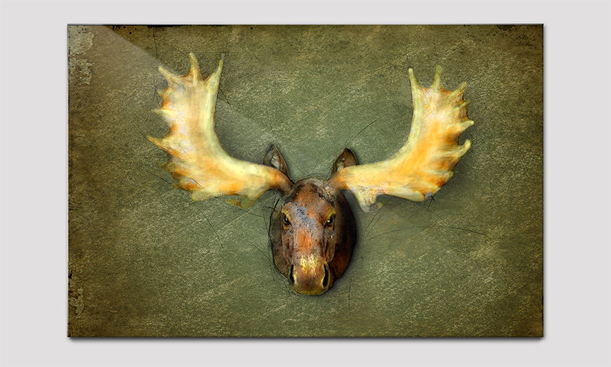 Das hochwertige Acrylglasbild The Elk