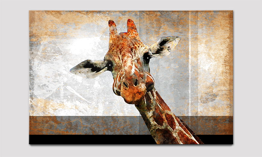 Das moderne Acrylglasbild Mr Giraffe