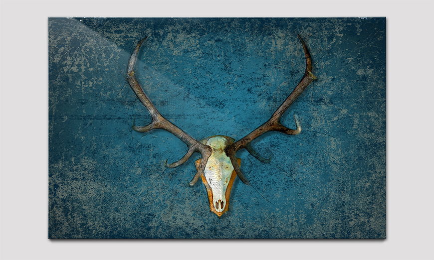 Qualitäsdruck hinter Acrylglas Deer Head
