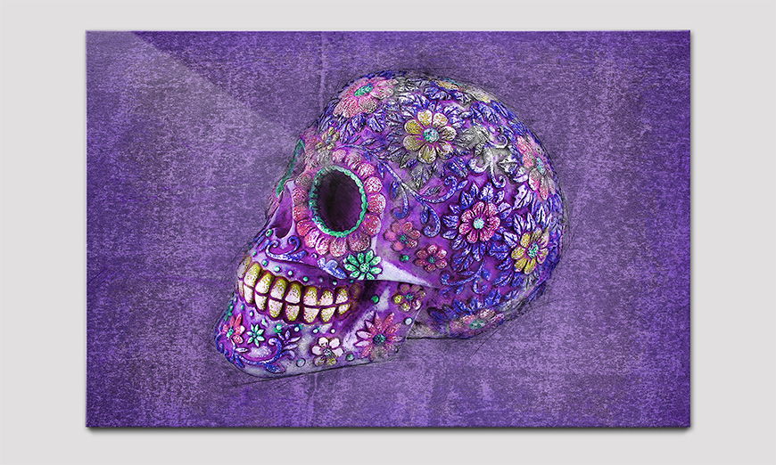 Qualitäsdruck hinter Acrylglas Purple Death